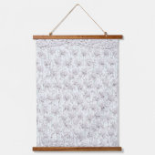 Witte rozen F Hangend Wandkleed (Voorkant)