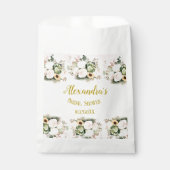 Witte Rozen Fallen Pompoenen Bedankzakje (Voorkant)
