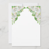 Witte rozen | Florale viering van het leven van or Kaart (Achterkant)