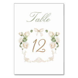 Witte Rozen Frame Tafelnummer