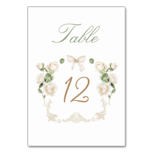 Witte Rozen Frame Tafelnummer