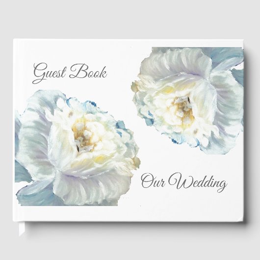 Witte rozen gastenboek (Voorkant)