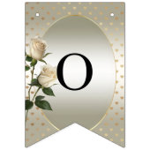 Witte Rozen Gouden Harten Brandende Vlag Vlaggetjes (Tweede vlag)