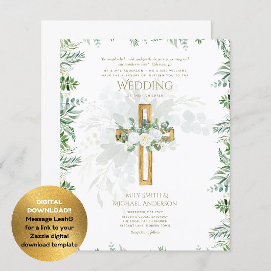 Witte Rozen Groen Christelijk Bruiloft Bijbel Vers