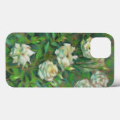 Witte rozen, groene bladeren, mooie bloemen Case-Mate iPhone case (Achterkant (horizontaal))
