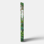 Witte rozen, groene bladeren, mooie bloemen Case-Mate iPhone case (Achterkant / Links)