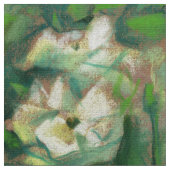 Witte rozen, groene bladeren, mooie bloemen stof (Close Up)