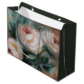 Witte Rozen Groot Cadeauzakje (Voorkant Gekanteld)