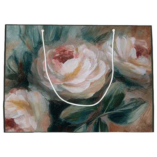 Witte Rozen Groot Cadeauzakje (Achterkant)