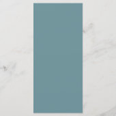 Witte Rozen Hellebores Zilveren Eucalyptus Bruilof Menu (Achterkant)