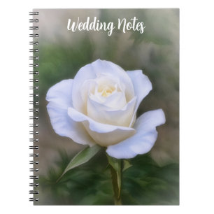Witte Rozen Huwelijksnotities of Persoonlijk Dagbo Notitieboek