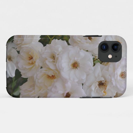 Witte Rozen in Bloom Telefoon Case (Achterkant (horizontaal))