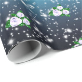 Witte rozen in de mousserende ombre douche cadeaupapier (Rol Hoek)