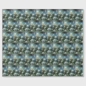 Witte rozen in magische tuin cadeaupapier (Vlak)