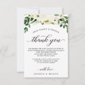 Witte rozen in plaats van favoriete kaart (Voorkant)