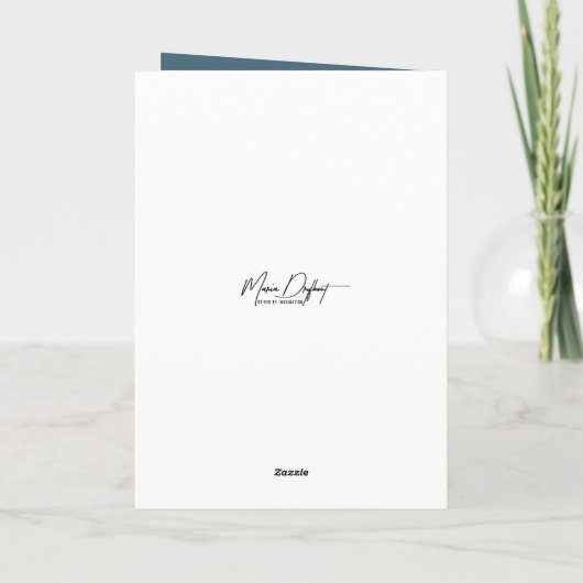 Witte Rozen in Verjaardag Magische Tuin Kaart (Achterkant)