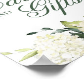 Witte Rozen Kaarten & Cadeaus Uithangbord Poster (Hoek)
