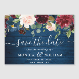 Witte Rozen Kant Save the Date Magnetische Kaart