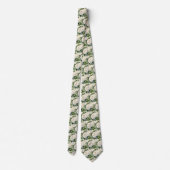 Witte Rozen Klassieke Formele Bloemenkraaghalsdoek Stropdas (Achterkant)