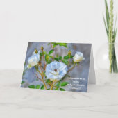 Witte Rozen Kunst Bijbelvers Gedachten Kaart (Voorkant)