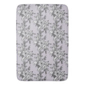 Witte rozen lavendel achtergrond badmat (Voorkant Verticaal)