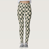 Witte rozen leggings (Voorkant)