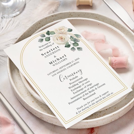 Witte rozen Lente Bloemige Romantische Bruiloft