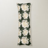 Witte rozen lichaamskussen (Achterkant (Verticaal))
