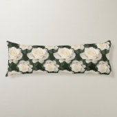 Witte rozen lichaamskussen (Voorkant)