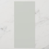 Witte Rozen Lichtgroen Menu (Achterkant)