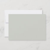 Witte Rozen Lichtgroene RSVP kaart (Achterkant)
