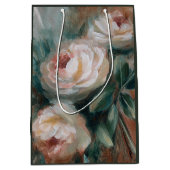 Witte Rozen Medium Cadeauzakje (Voorkant)