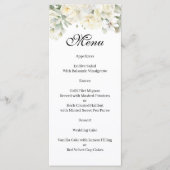 Witte Rozen Menu (Voorkant)