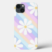 Witte rozen met een kleurrijke achtergrond Case-Mate iPhone case (Achterkant)