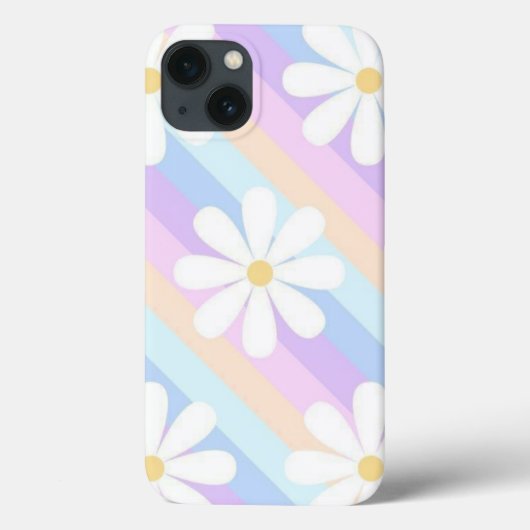 Witte rozen met een kleurrijke achtergrond Case-Mate iPhone case (Achterkant)