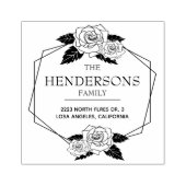  witte rozen met modern lijst rubberstempel (Afrduk)