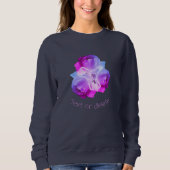 Witte rozen met regendruppels op maat trui (Voorkant)