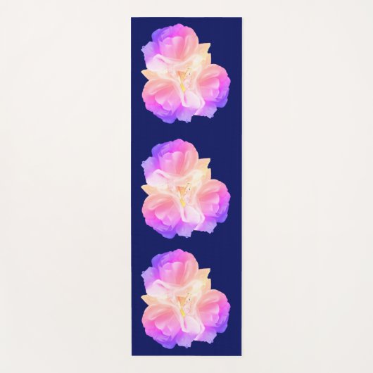 Witte rozen met regendruppels yogamat (Voorkant)