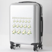 Witte rozen met Stickers van Butterflies (Koffer)