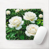 Witte Rozen Muismat (Met muis)