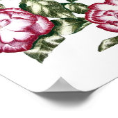 Witte rozen nr. 2 poster (Hoek)