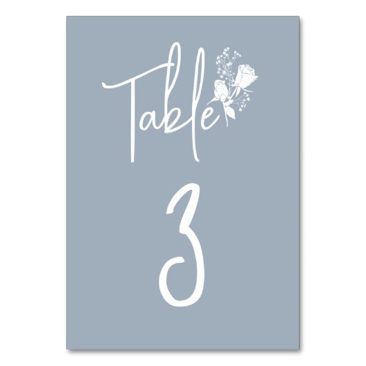 Witte rozen op de Kaart van de Stustblauw Tabel (Voorkant)