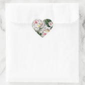 witte rozen op grijs - sticker (Tas)