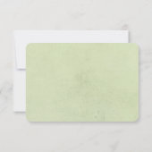 witte rozen op groen met zwart lijst RSVP (Achterkant)