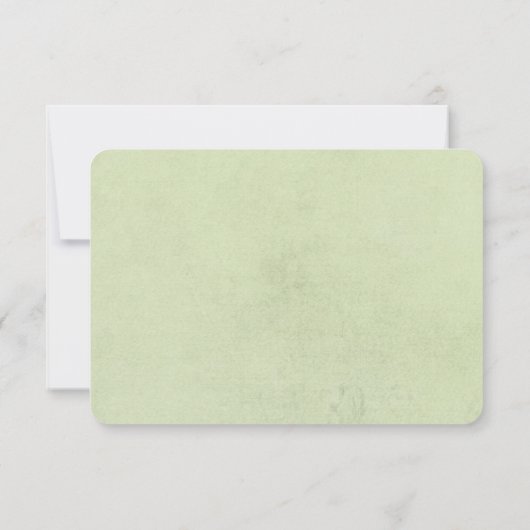 witte rozen op groen met zwart lijst RSVP (Achterkant)