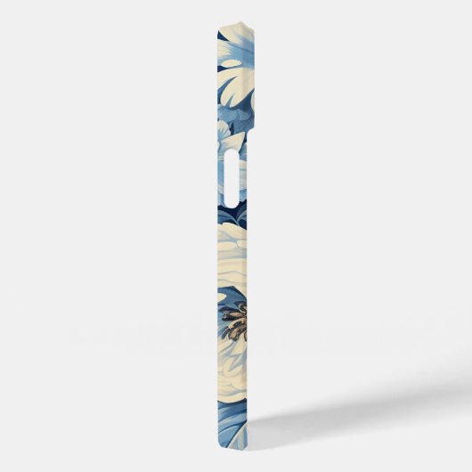 Witte rozen op Indigo blauwe achtergrond Case-Mate iPhone Case (Achterkant / Rechts)