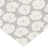 Witte rozen op lichtgrijs - naadloos patroon. korte tafelloper (Hoek)