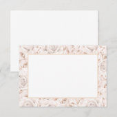  witte rozen Opmerkingskaart Notitiekaartje (Voorkant / Achterkant)