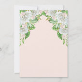 Witte rozen | Orchids Boho Floral Retirement Party Kaart (Achterkant)