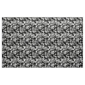 Witte Rozen Patroon Aangepaste zwarte achtergrond Stof (Yard (91,4 cm))